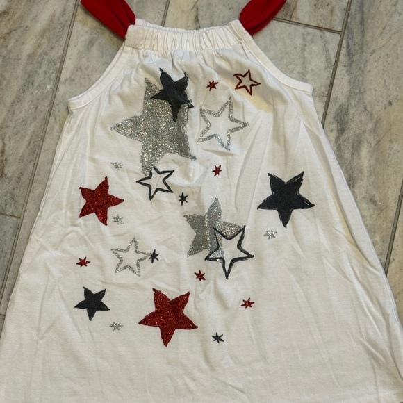 Chelsea's Corner girls size 6 red, white & blue dress & legging set Boutique $58 - Picture 4 of 7